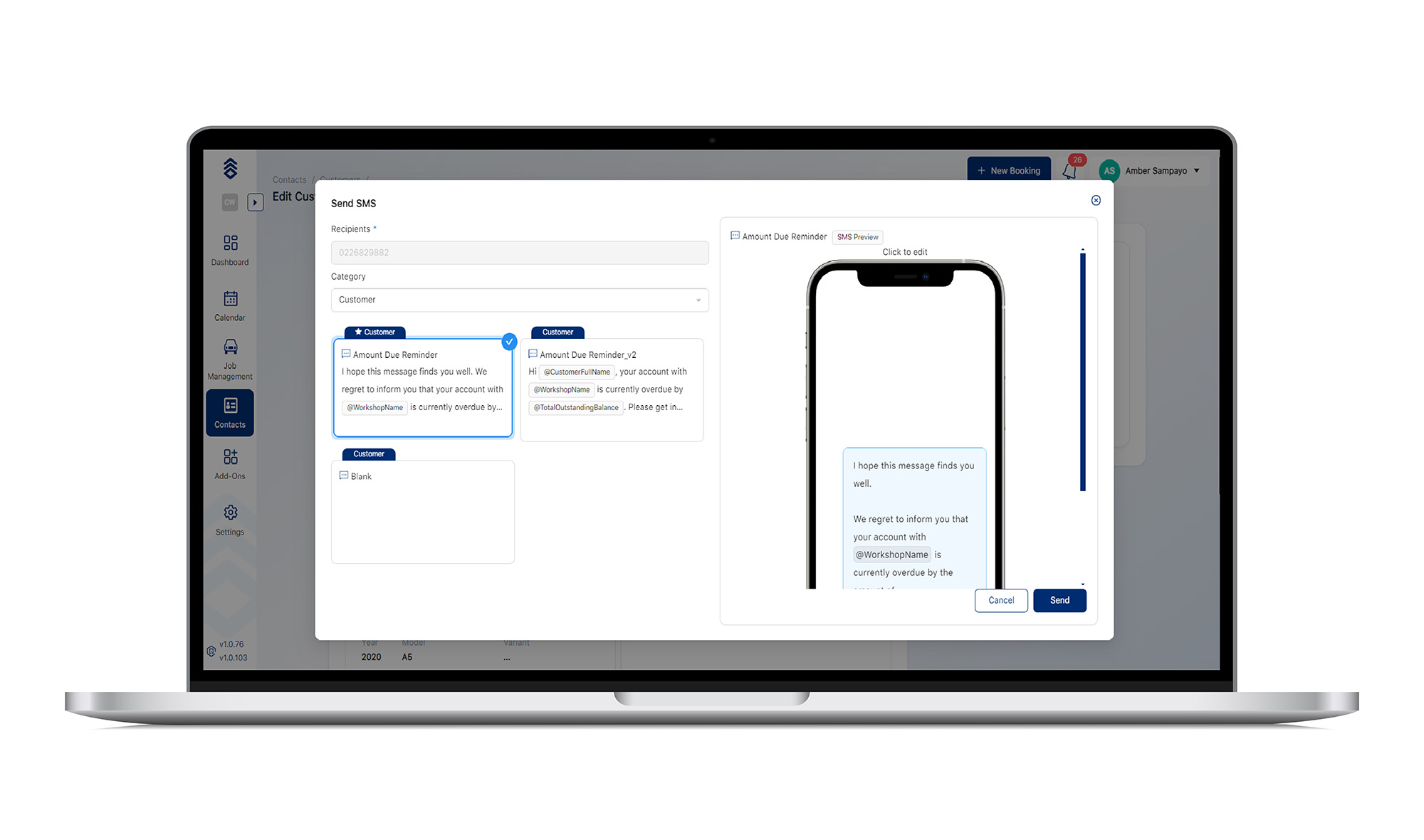 screenshot of Auxo Workshop